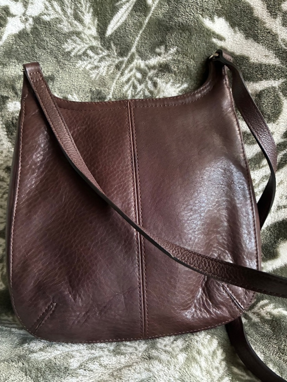 Fossil Brown Pebbled Leather Crossbody Bag - Picture 2 of 9